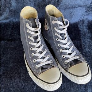 Converse All Star Chuck Taylor Men’s size 10 Women’s 12 Gray High Top Sneakers